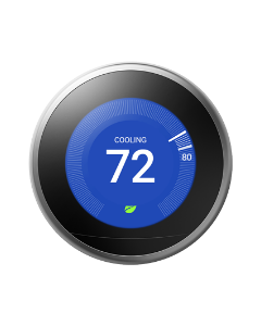 Google Nest Learning Thermostat (Stainless Steel)