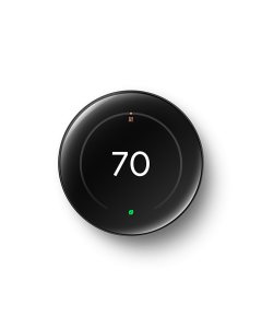 Google Nest Learning Thermostat (4th gen) (Polished Obsidian)